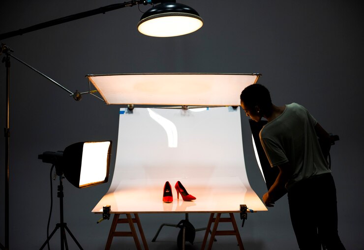Photo gratuit shooting photo produit de chaussures