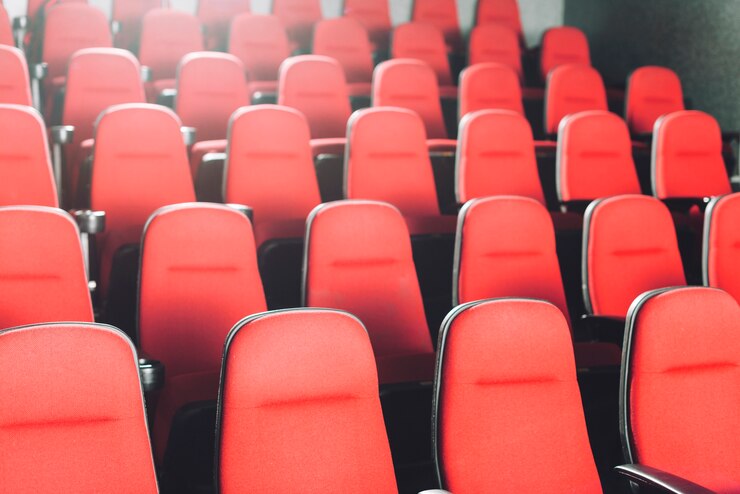 Photo gratuit sièges de cinéma vides