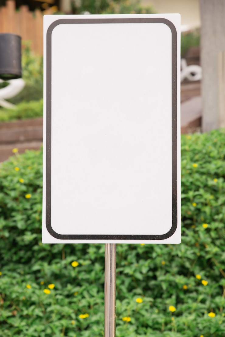 Photo gratuit signe de la circulation blank