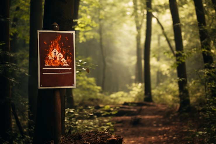 Photo gratuit signe de feu sauvage dans la nature