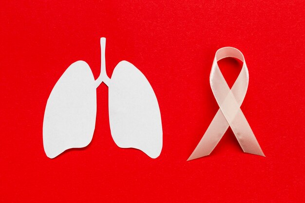 Signe de la médecine avec la forme des poumons