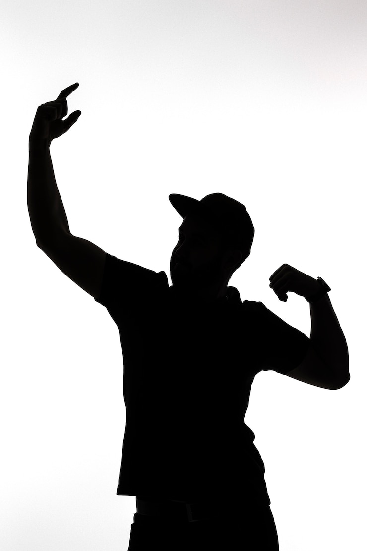 Photo gratuit silhouette de portrait classique de l'homme