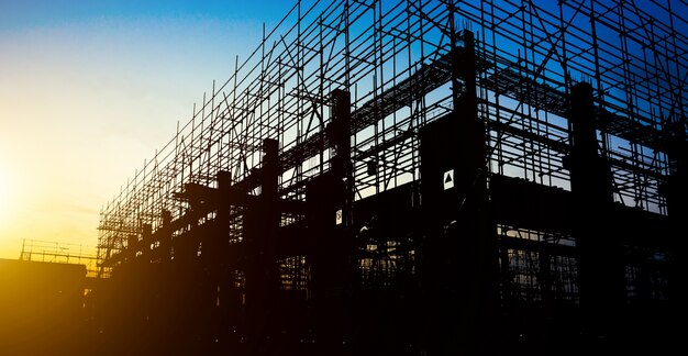 Silhouettes du chantier