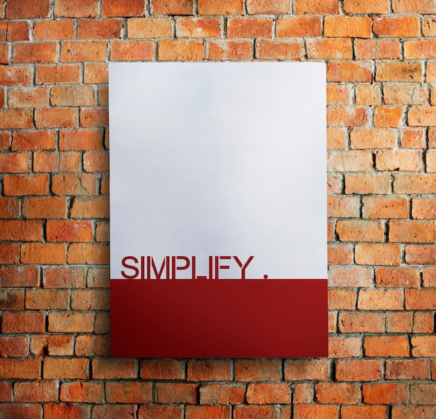 Simplifier la simplicité Clarifier la facilité Concept minimal