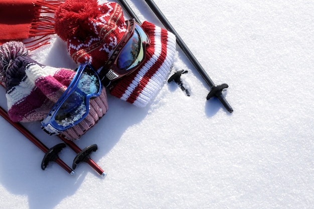 Photo gratuite ski de fond et de la neige