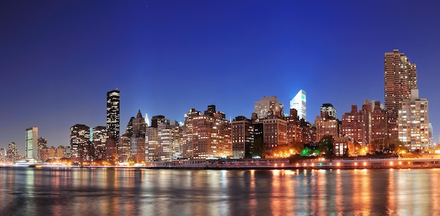 Skyline du centre-ville de Manhattan à New York