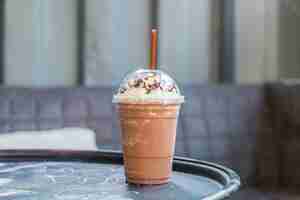 Photo gratuite smoothie au chocolat