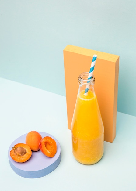 Photo gratuite smoothie aux abricots