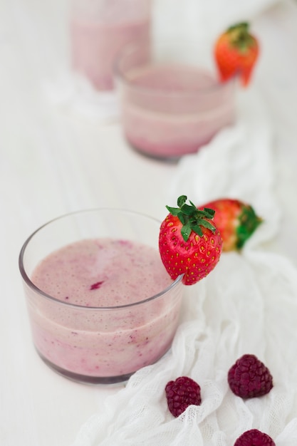 smoothie à la fraise