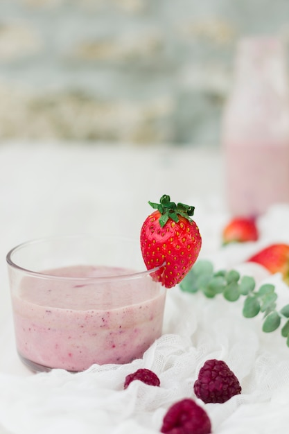 smoothie à la fraise