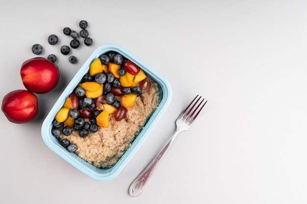 Snack de délicieux aliments sains