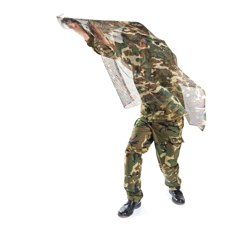 Photo gratuit soldat sur blanc