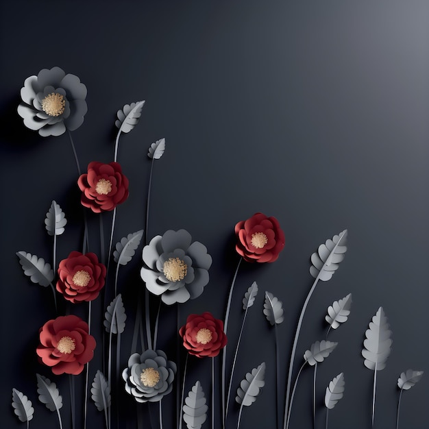 Photo gratuite sombres fond floral