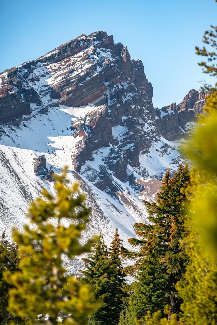 Photo gratuit sommet de la montagne