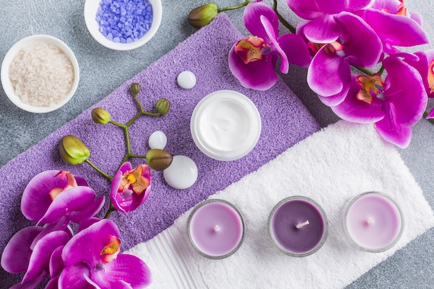 Spa Nature Morte Avec Des Produits De Beauté