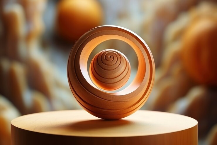 Photo gratuit sphère créative abstraite 3d