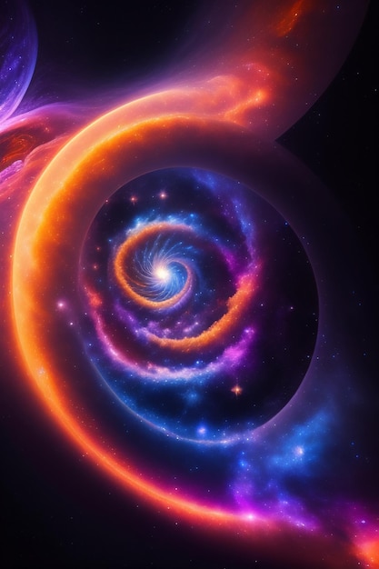 Photo gratuite la spirale de l'univers