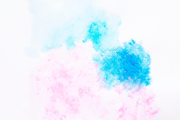Splash aquarelle rose et bleu