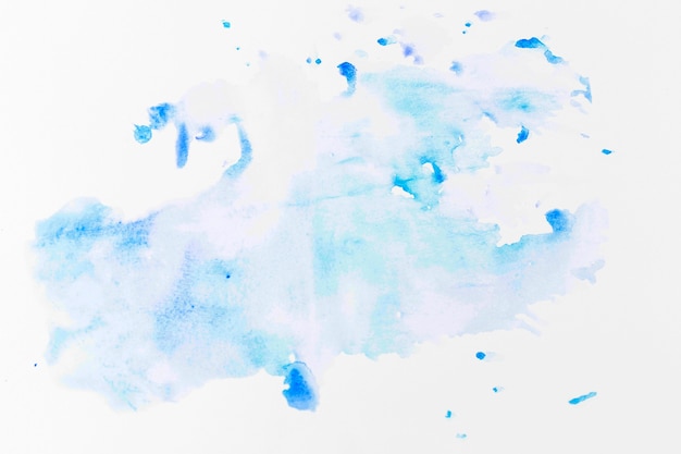 Splash de colorant bleu clair