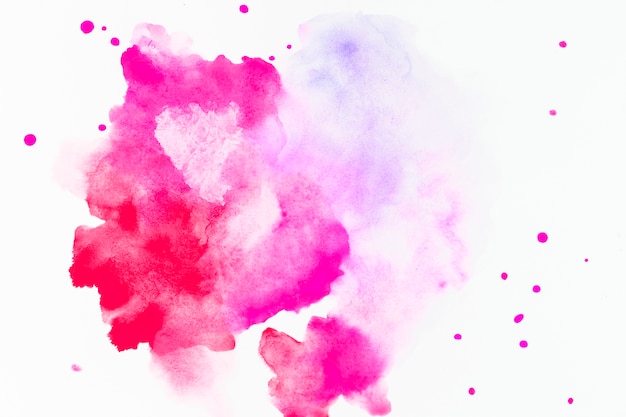 Splash et gouttes de colorant fuchsia