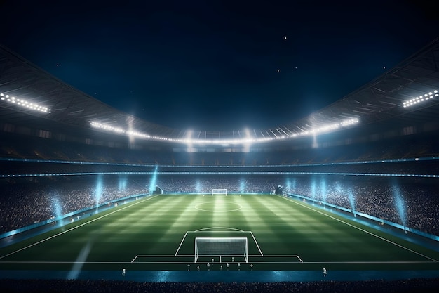 Photo gratuite stade de football cinématographique