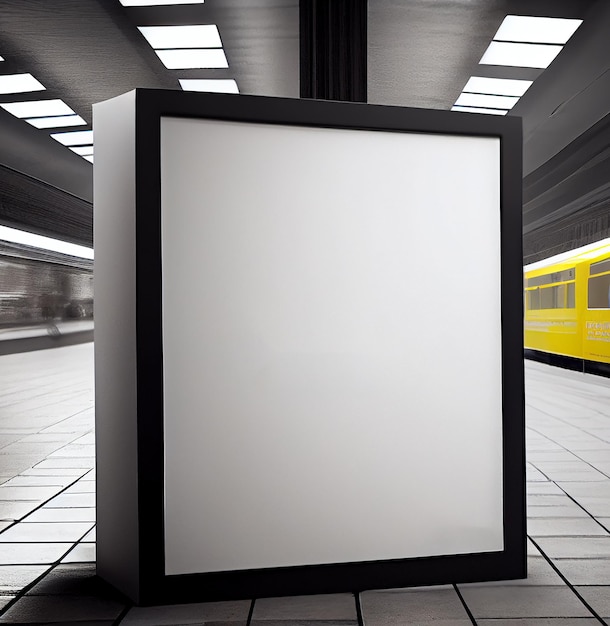 Photo gratuite une station de métro intérieure présente une conception d'architecture moderne ia générative