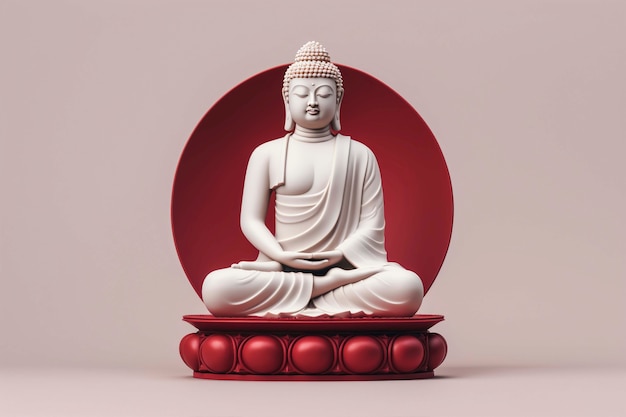 Photo gratuite statue de bouddha dans le studio