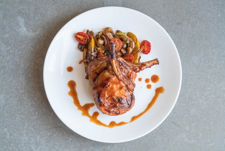 Photo gratuit steak de porc