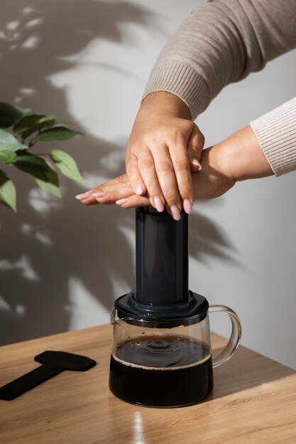 Still Life de dossier de presse pour le café