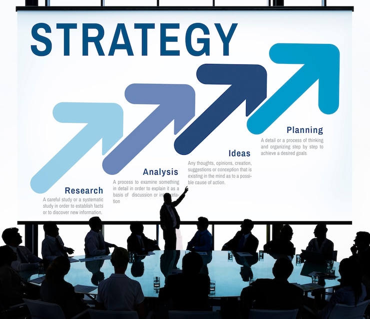 Photo gratuit stratégie et plan pour les entreprises