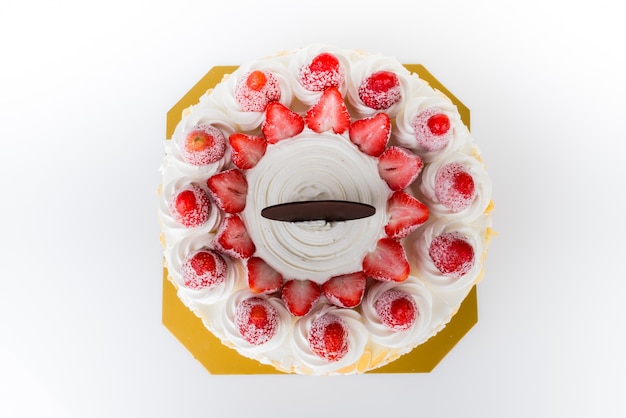 Strawberry cake crème glacée