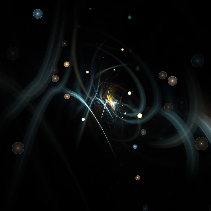 Photo gratuit stries de lumière styligh avec effet bokeh