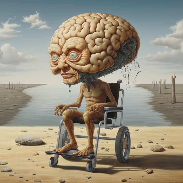 Photo gratuit structure détaillée du cerveau humain