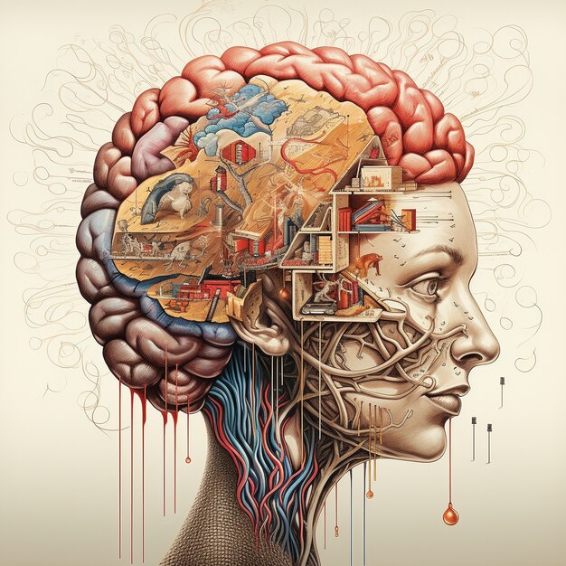 Structure détaillée du cerveau humain