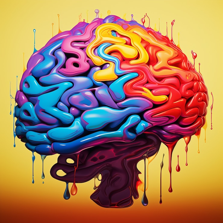 Photo gratuit structure détaillée du cerveau humain