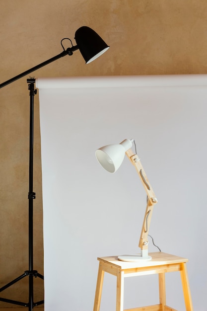 Studio avec accessoires pour la photographie