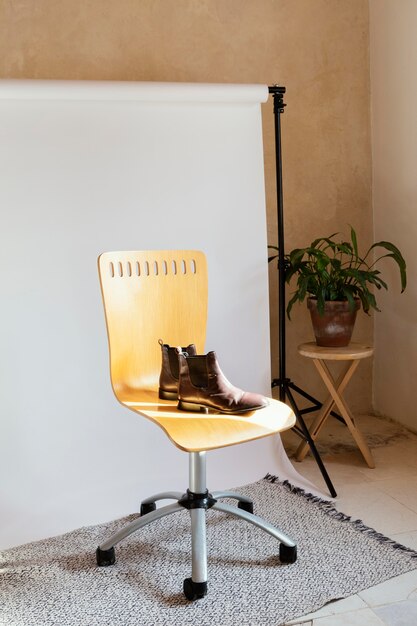 Studio avec accessoires pour la photographie