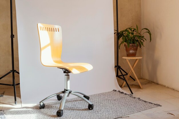 Studio avec accessoires pour la photographie