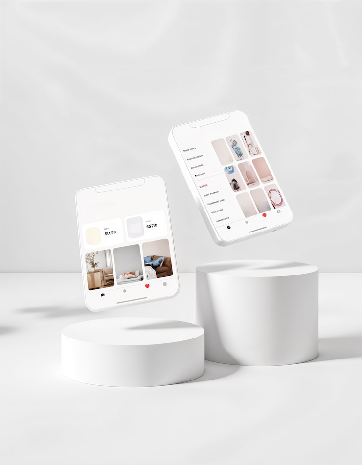 Photo gratuit style minimal de l'écran de l'appareil