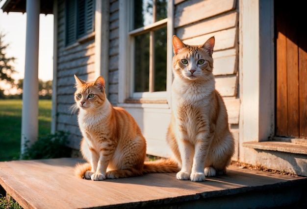 Photo gratuite le style de vie adorable du chat