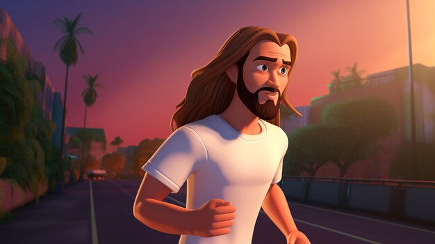 Le style de vie de Jésus-Christ en dessin animé