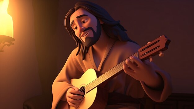 Le style de vie de Jésus-Christ en dessin animé