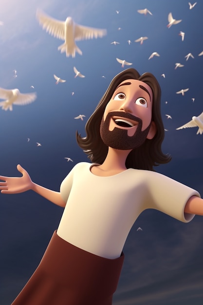 Le style de vie de Jésus-Christ en dessin animé