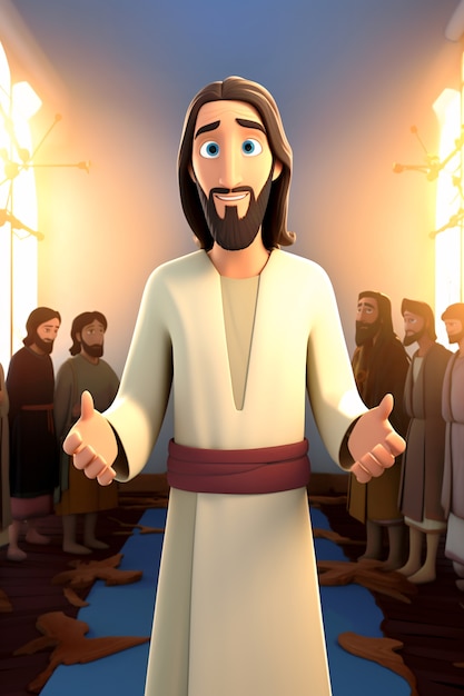 Le style de vie de Jésus-Christ en dessin animé