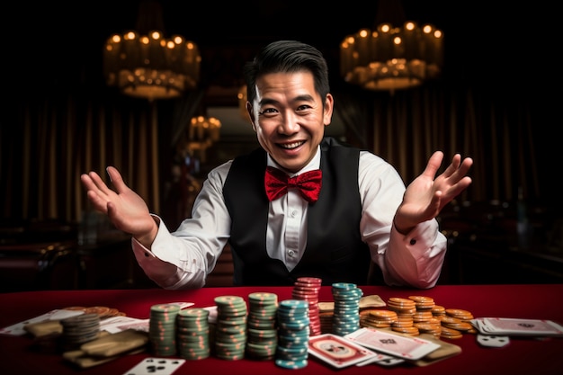 Photo gratuite le style de vie photoréaliste du casino