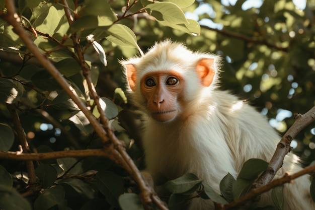 Le style de vie des singes vue naturelle