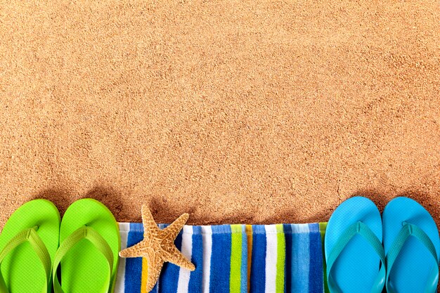 Summer beach frontière