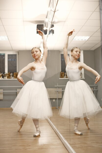 Superbe danseuse de ballet. Ballerine à pointe.