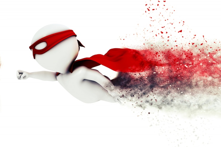 Photo gratuit superhero poupée
