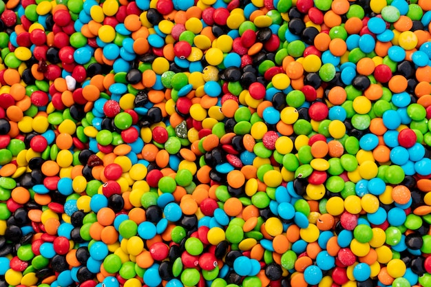 Surface colorée de bonbons de couleur douce
